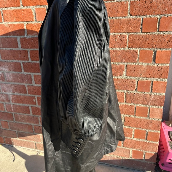 Vintage Dero By Rocco D’amelio Leather Coat, Black, Size L - Picture 2 of 15